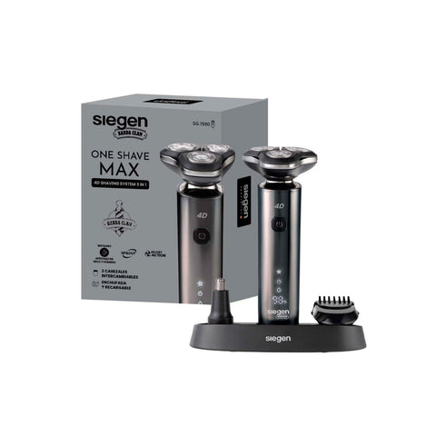 Afeitadora Siegen SG-7220 One Shave Max 3 USB Wet & Dry 4D