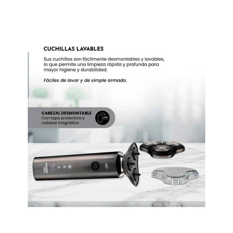 Afeitadora Siegen SG-7220 One Shave Max 3 USB Wet & Dry 4D