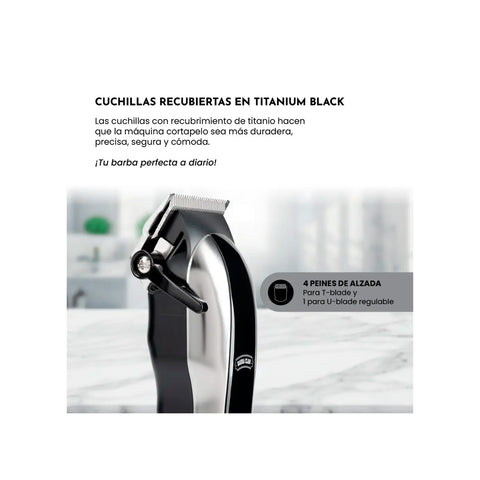 Cortapelos Clipper Siegen SG-8620 Carga Rapida USB + 8 peines
