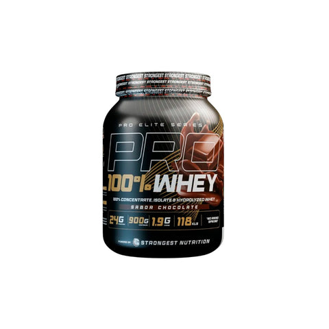 Proteina Strongest Pro 100% Whey Chocolate 900gr