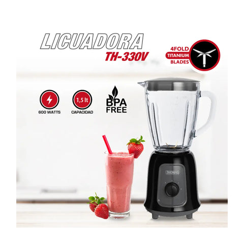 Licuadora Electrica Thomas TH-330V 1.5L 600W