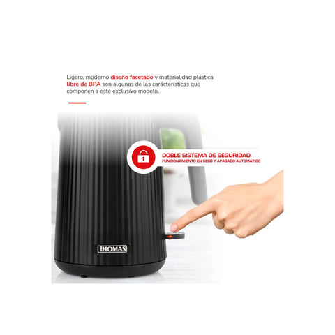 Hervidor Electrico Thomas TH-4343N 1.8L 2200W