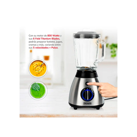 Licuadora Thomas TH-510Vi 5 Vel + Pulso 1.5L