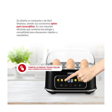 Cocedor de huevos Thomas TH-85DC Egg Touch DigitalPro 6