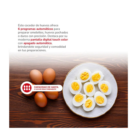Cocedor de huevos Thomas TH-85DC Egg Touch DigitalPro 6