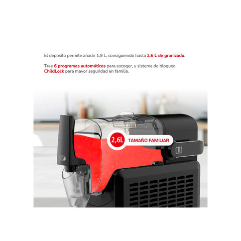 Máquina de Granizados Thomas Spin & Ice 2.6L 6 Programas Keep Cool