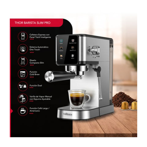 Cafetera Espresso Digital Thorben Barista Slim Pro