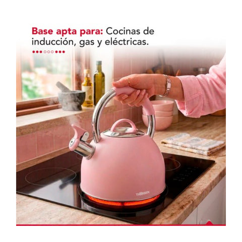 Tetera Thorben Tea Time 2.5L Acero Inoxidable Silbadora
