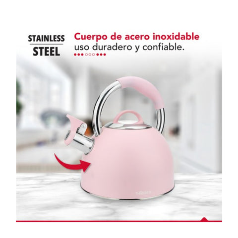 Tetera Thorben Tea Time 2.5L Acero Inoxidable Silbadora