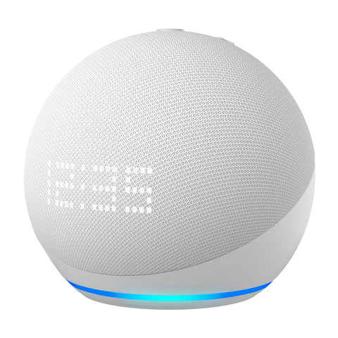 Asistente de Voz Amazon Echo Dot 5 con Reloj 5th Gen Blanco