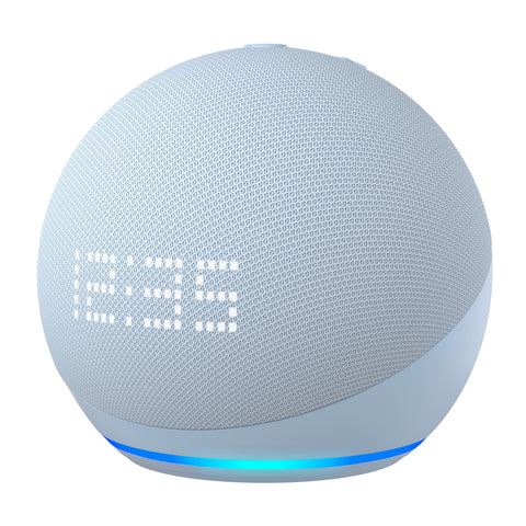 Asistente de Voz Amazon Echo Dot 5 con Reloj 5th Gen Azul