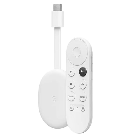 Reproductor de Streaming Google Chromecast 4 4K Blanco