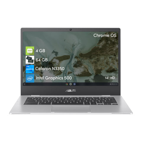 Notebook Chromebook Asus CX1 Celeron N3350 4GB 64GB SSD 14" HD Chrome Os