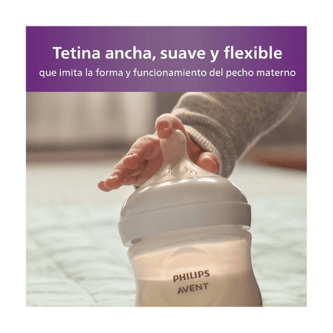 Tetina Natural Avent SCY964/02 3m+ Flujo rápido