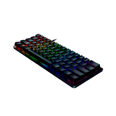 Teclado Gamer Óptico Razer Huntsman Mini Switch Púrpura USB RGB