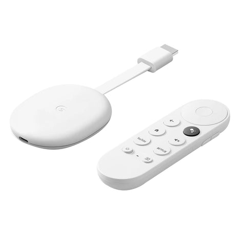 Reproductor de Streaming Google Chromecast 4 4K Blanco