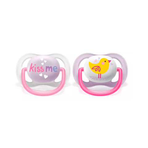 Chupete Avent Ultra Air Beso Pájaro 0-6m 2UN