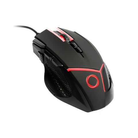 Mouse Gamer Nibio Gear 9 Botones 4000dpi Con Pesas Rgb + Teclado Gamer Nibio K200 Strike Rgb