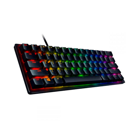 Teclado Gamer Óptico Razer Huntsman Mini Switch Púrpura USB RGB