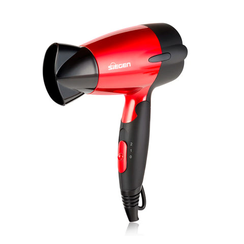 Secador de pelo Siegen SG-3011 Let's go Travel Rojo 1400W