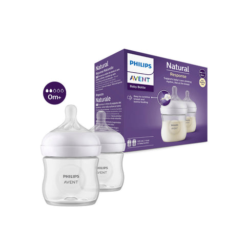 Set Mamadera Natural Response 0m+ 125ml Libre BPA 2UN