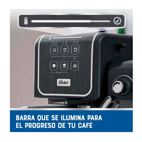 Cafetera Espresso Oster Primma Latte Touch Gris 1170W