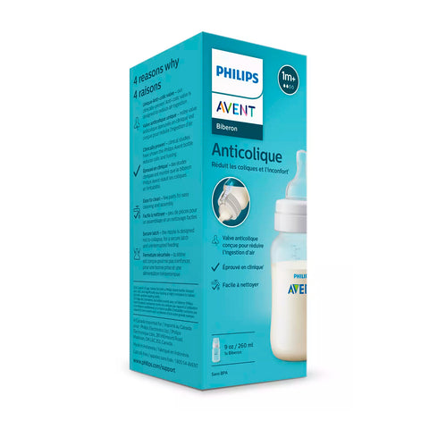 Mamadera Avent Anticólicos 260ml 1m+