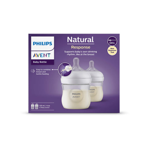 Set Mamadera Natural Response 0m+ 125ml Libre BPA 2UN