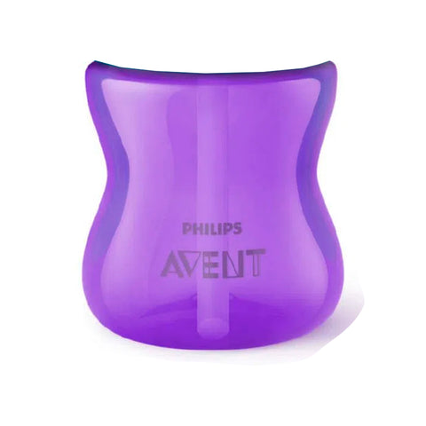 Vaso Con Bombilla Avent 9m+ Morado 200ml