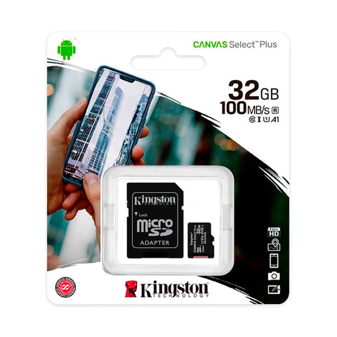 Tarjeta de Memoria Kingston 32GB MicroSD